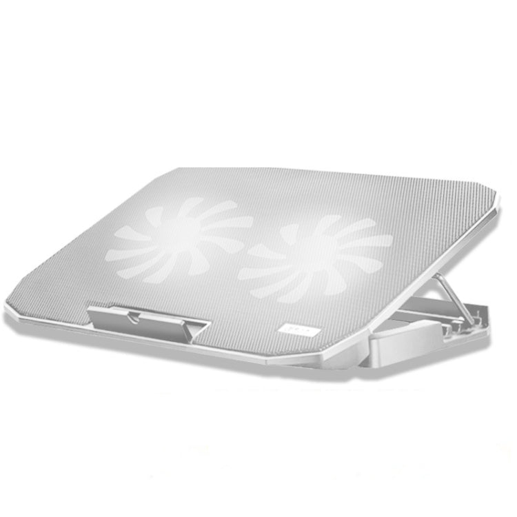 ICE COOREL N106 Laptop Base Adjustment Radiator Dual-Fan Notebook Cooling Bracket, Colour: Luxury Version (Ivory White) - free shipping - PMC Jewellery - Order now!