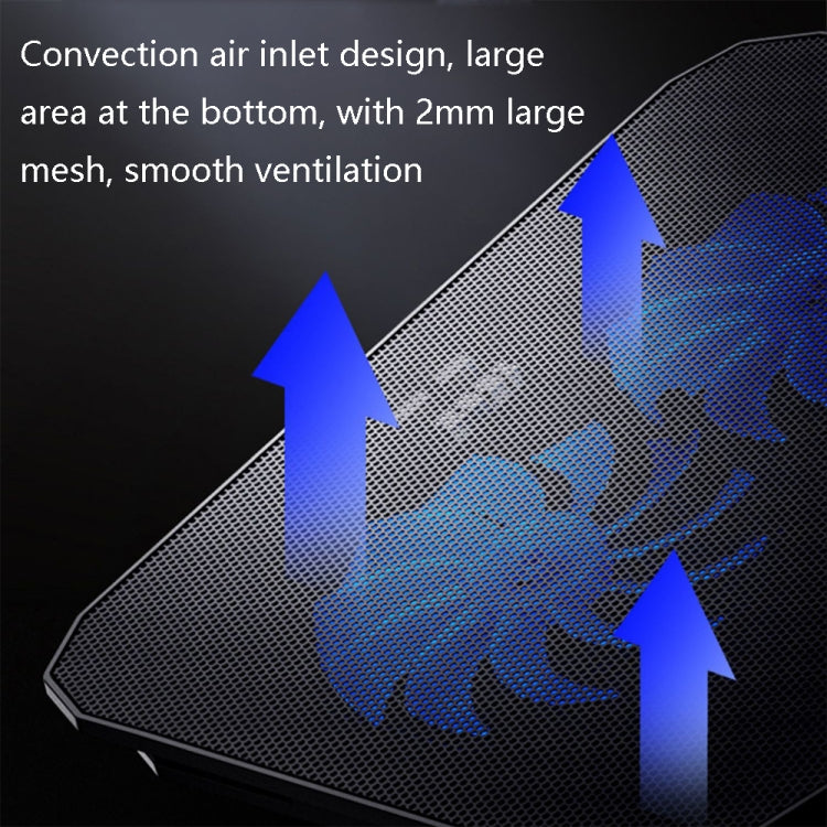 ICE COOREL N106 Laptop Base Adjustment Radiator Dual-Fan Notebook Cooling Bracket, Colour: Flagship Version (Ivory White) - free shipping - PMC Jewellery - Order now!
