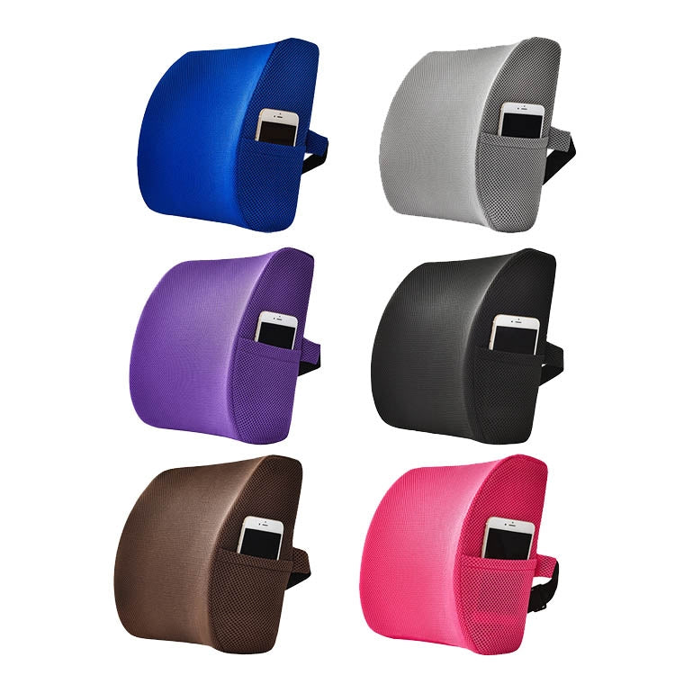 Office Waist Cushion Car Pillow With Pillow Core, Style: Memory Foam(Mesh Gray) - free shipping - PMC TechLife - Order now!