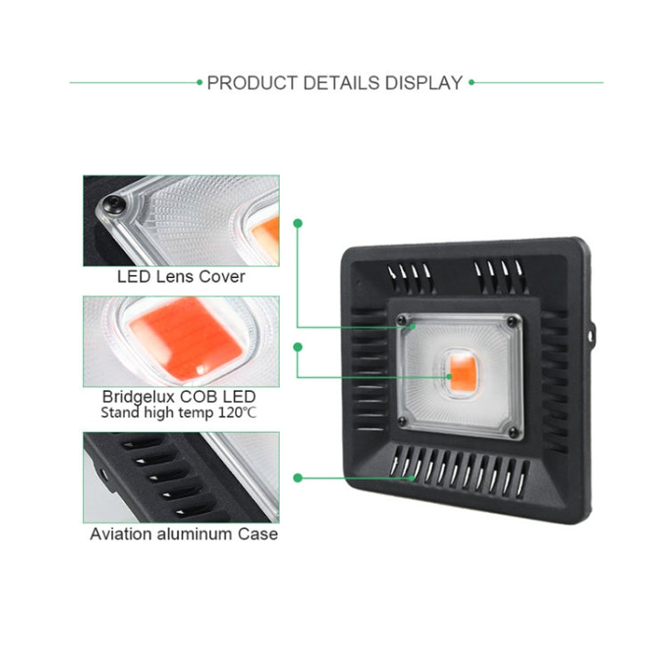 50W Ultra-Thin LED Plant Light, Full Spectrum COB Growth Light, Vegetable, Fruit & Flower Greenhouse Fill Light With Plug, Specification:UK Plug - LED Grow Lights by PMc TechLife | Online Shopping South Africa | PMc TechLife | Buy Now Pay Later Mobicred