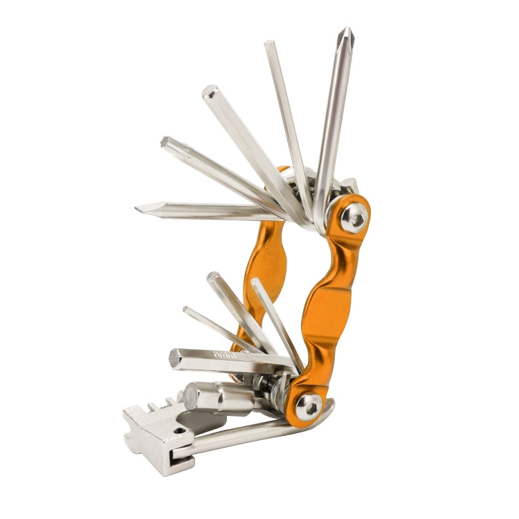 BG-9835D Bicycle Multi-Function Maintenance Curved 11 In 1 Tool Mountain Highway Bike With Interception Machine Combination Tool(gold) - free shipping - PMc TechLife - Order now!