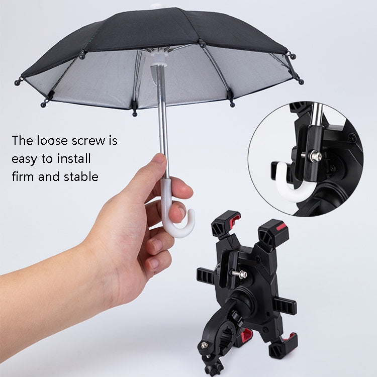 CYCLINGBOX Bicycle Mobile Phone Bracket With Parasol Rider Mobile Phone Frame, Style: Handlebar Installation (Red) - free shipping - PMC TechLife - Order now!