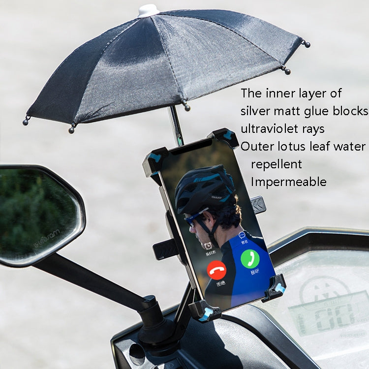 CYCLINGBOX Bicycle Mobile Phone Bracket With Parasol Rider Mobile Phone Frame, Style: Handlebar Installation (Yellow) - free shipping - PMC TechLife - Order now!