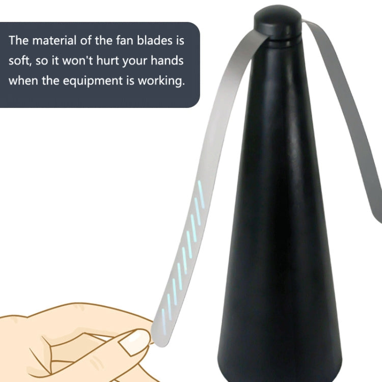 Outdoor Multi-Function Fan Leaf Fly Repeller Automatic Fly Trap Mosquito Repellent Fan(Silver) - Repellents by PMC TechLife | Online Shopping South Africa | PMC TechLife | Buy Now Pay Later Mobicred