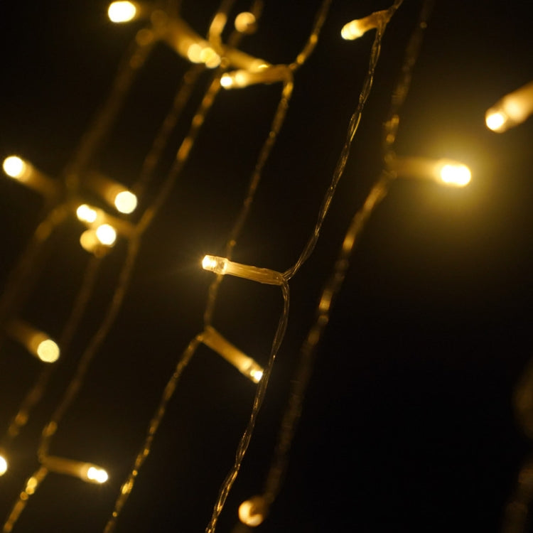 10LM 350 LED Star Waterfall Light Christmas Tree String Lights Outdoor Meteor Light, Plug Spec: US Plug(Warm White Light) - Christmas Decoration Lamps by PMc TechLife | Online Shopping South Africa | PMc TechLife | Buy Now Pay Later Mobicred