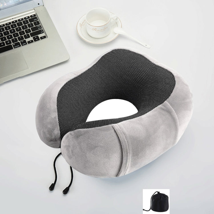 Magnetic Memory Foam U-shaped Pillow Suitable for Travel Solid Pillows(Gray) - Cushions & Pillows by PMC TechLife | Online Shopping South Africa | PMC TechLife | Buy Now Pay Later Mobicred