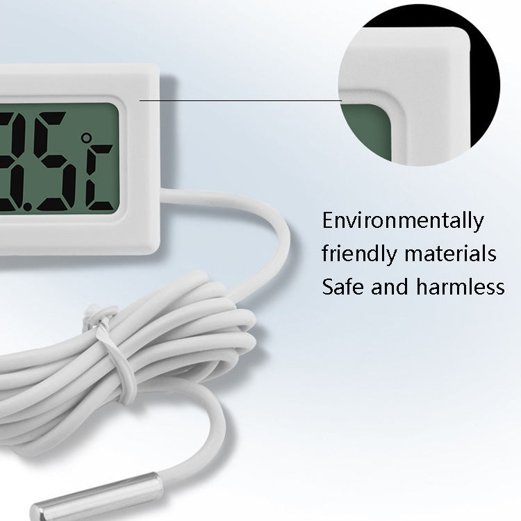 Fish Tank Digital Thermometer Waterproof Probe Electronic Measuring Thermometer, Line Length: 1m (Black) - free shipping - PMC TechLife - Order now!