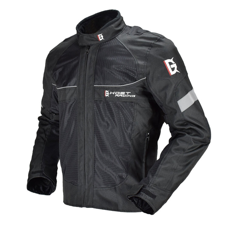 GHOST RACING GR-Y05 Motorcycle Cycling Cloth Men Knight Racing Jacket Keep Warm Anti-Fall Locomotive Off-Road Suit, Size: XL(Black) - Protective Gear by GHOST RACING | Online Shopping South Africa | PMC Jewellery | Buy Now Pay Later Mobicred