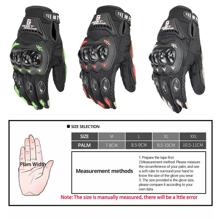 GHOST RACING GR-ST04 Motorcycle Gloves Anti-Fall Full Finger Riding Touch Gloves, Size: XL(Green) - Locomotive Gloves by GHOST RACING | Online Shopping South Africa | PMC TechLife | Buy Now Pay Later Mobicred