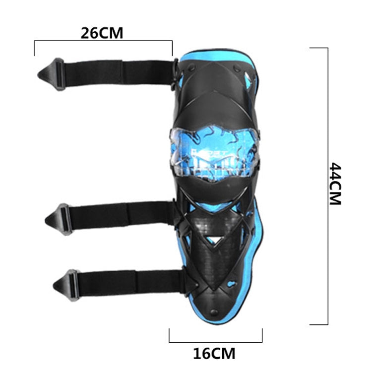GHOST RACING GR-HX05 Motorcycle Riding Protective Gear Keep Warm Anti-Wind Anti-Fall Locomotive Knee Pad(Blue) - Protective Gear by GHOST RACING | Online Shopping South Africa | PMC Jewellery | Buy Now Pay Later Mobicred