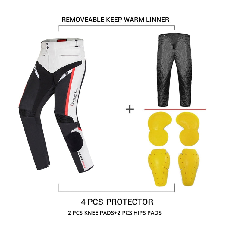 GHOST RACING GR-K06 Motorcycle Riding Trousers Racing Motorcycle Anti-Fall Windproof Keep Warm Pants, Size: M(Black) - free shipping - PMC TechLife - Order now!