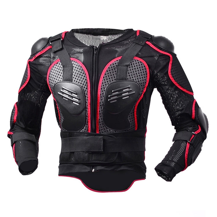 GHOST RACING F060 Motorcycle Armor Suit Riding Protective Gear Chest Protector Elbow Pad Fall Protection Suit, Size: L(Red) - Protective Gear by GHOST RACING | Online Shopping South Africa | PMC TechLife | Buy Now Pay Later Mobicred