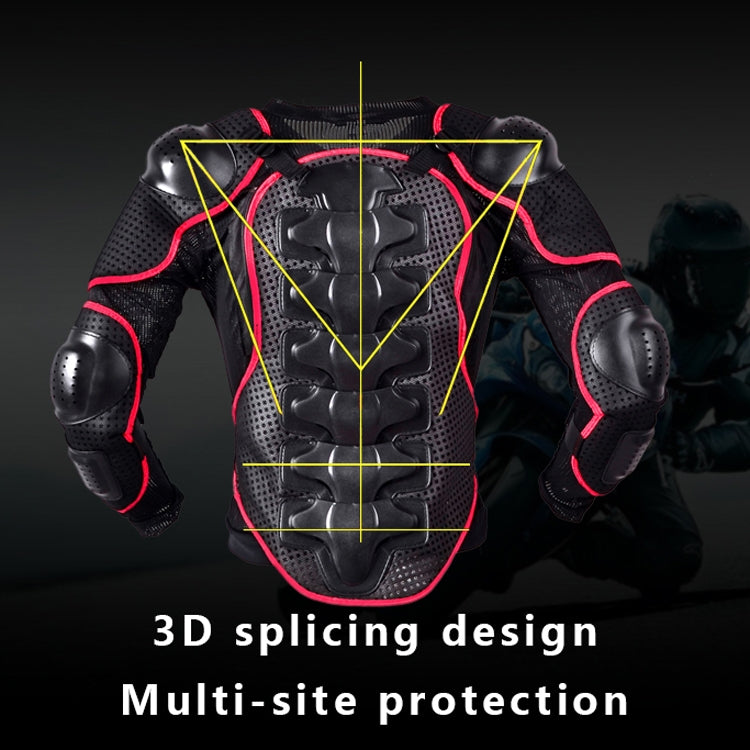 GHOST RACING F060 Motorcycle Armor Suit Riding Protective Gear Chest Protector Elbow Pad Fall Protection Suit, Size: L(Black) - Protective Gear by GHOST RACING | Online Shopping South Africa | PMC TechLife | Buy Now Pay Later Mobicred