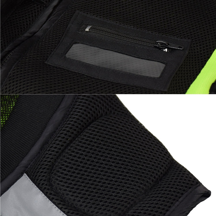 GHOST RACING GR-Y06 Motorcycle Riding Vest Safety Reflective Vest, Size: L(Black) - free shipping - PMC TechLife - Order now!