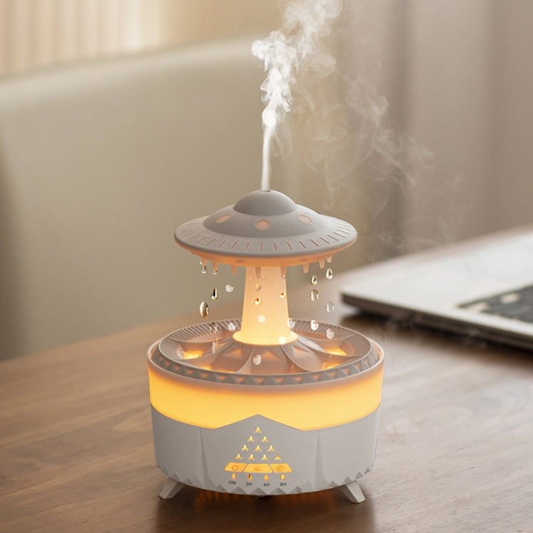 UFO Water Drop Aromatherapy Humidifier Desktop Remote Control Diffuser, Plug: AU Plug(White) - free shipping - PMC TechLife - Order now!