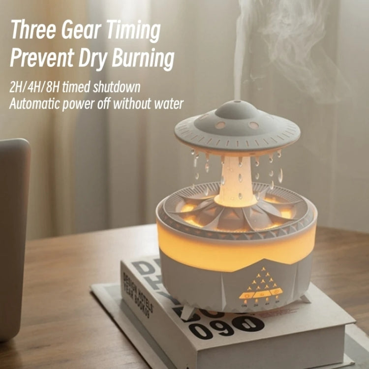 UFO Water Drop Aromatherapy Humidifier Desktop Remote Control Diffuser, Plug: EU Plug(Black) - free shipping - PMC TechLife - Order now!
