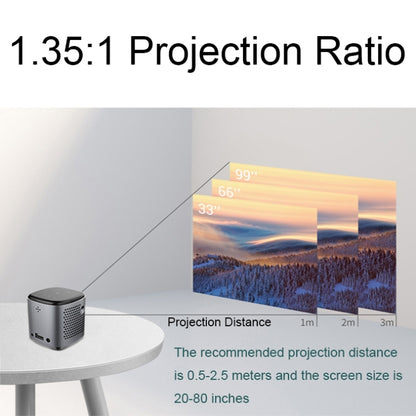 D048B 2.4G/5G WiFi Mini Smart Touch Bluetooth Projector Portable HD Phone Projector(US Plug) - Mini Projector by PMC Jewellery | Online Shopping South Africa | PMC Jewellery | Buy Now Pay Later Mobicred