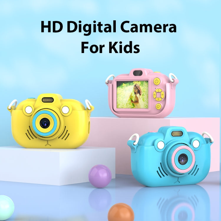 DC502 2.4-Inch 16X Zoom 2.7K Video Recording Children Digital Camera, Color: Blue + 32G(UK Plug) - Children Cameras by PMC Jewellery | Online Shopping South Africa | PMC Jewellery | Buy Now Pay Later Mobicred