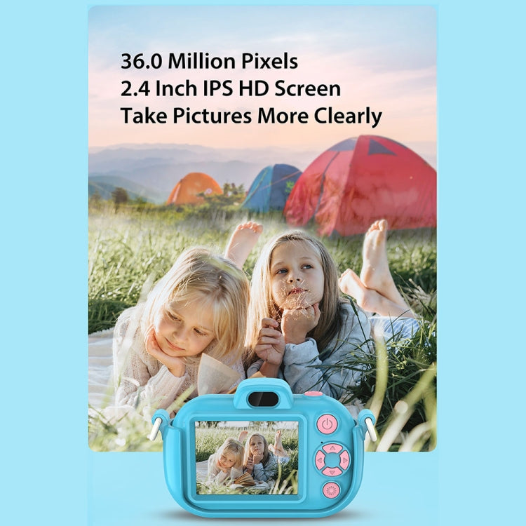 DC502 2.4-Inch 16X Zoom 2.7K Video Recording Children Digital Camera, Color: Pink + 32G(US Plug) - Children Cameras by PMC Jewellery | Online Shopping South Africa | PMC Jewellery | Buy Now Pay Later Mobicred