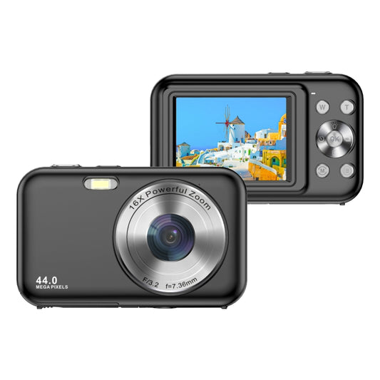 DC406L 2.4-Inch 1080P Mini HD 16X Zoom Digital Camera Home Children Camera EU Plug(Black) - Children Cameras by PMC Jewellery | Online Shopping South Africa | PMC Jewellery | Buy Now Pay Later Mobicred