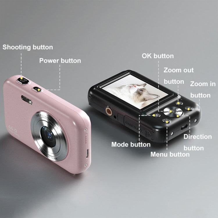 DC406L 2.4-Inch 1080P Mini HD 16X Zoom Digital Camera Home Children Camera EU Plug(Green) - Children Cameras by PMC TechLife | Online Shopping South Africa | PMC TechLife | Buy Now Pay Later Mobicred