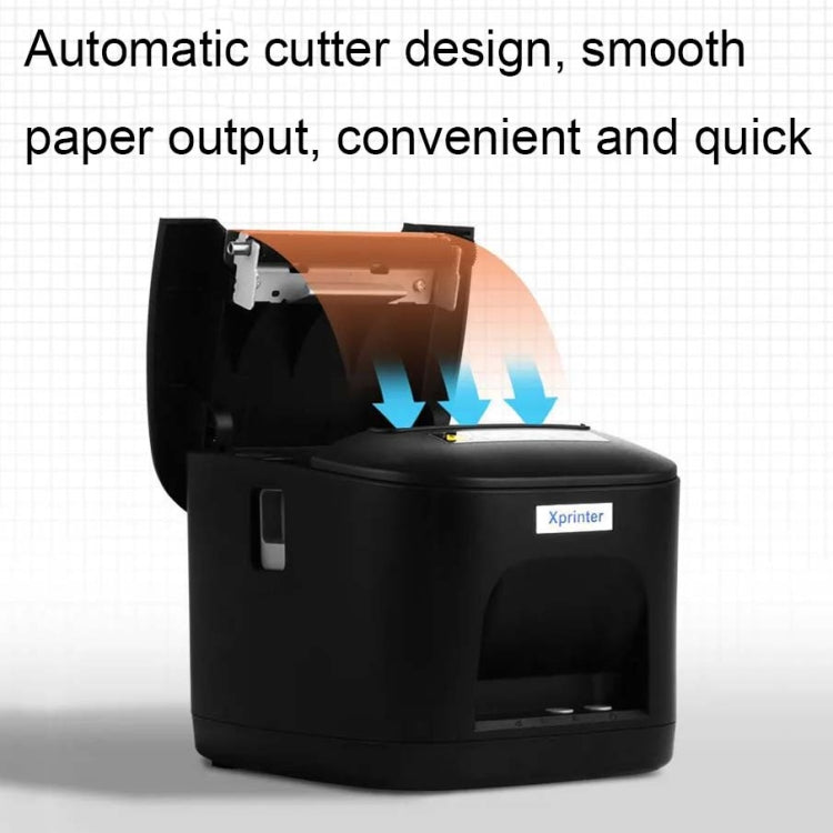 Xprinter XP-T80 72mm Portable Express List Thermal Receipt Printer, Style:USB+LAN Port(EU Plug) - Printer by Xprinter | Online Shopping South Africa | PMC Jewellery | Buy Now Pay Later Mobicred