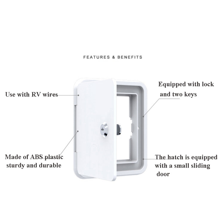 RV Accessories Square Wire Hatch Cover Yacht Accessories Wire Storage Box - Marine Accessories & Parts by PMC TechLife | Online Shopping South Africa | PMC TechLife | Buy Now Pay Later Mobicred