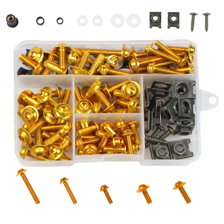 177 PCS/ Box Motorcycle Modification Accessories Windshield Cover Set Screw(Gold) - Others by PMC TechLife | Online Shopping South Africa | PMC TechLife | Buy Now Pay Later Mobicred