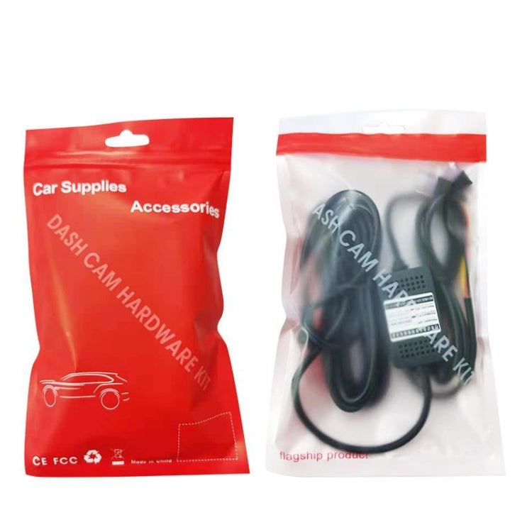 H516 Recording Step-down Line Shrinkage Video Car Charger Line Parking Monitoring Three-Core Power Cord, Model: With Fuse(Micro Left Elbow) - Cables & Connectors by PMC Jewellery | Online Shopping South Africa | PMC Jewellery | Buy Now Pay Later Mobicred