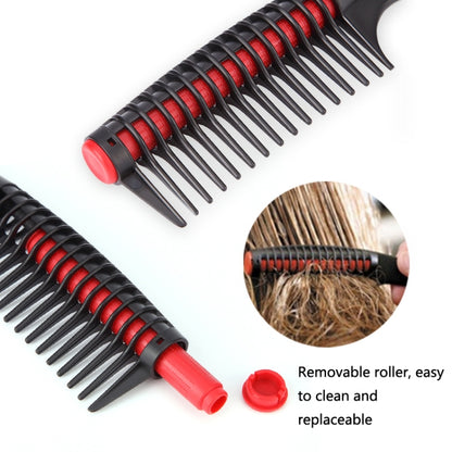 2 PCS 0089 Hair Salon Dyeing Hair Styling Brush Rolling Heart Smooth Hair Comb Brushing Hairdressing Tools(Black) - Combs by PMC Jewellery | Online Shopping South Africa | PMC Jewellery | Buy Now Pay Later Mobicred