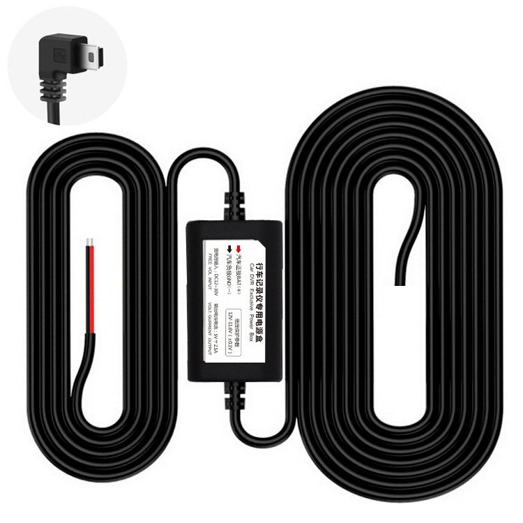 Car OBD Low-Voltage Protection Parking Monitor Power Cord 12V Turn 5V 2.5A Step-down Line, Specification: Mini Right Elbow - Cables & Connectors by PMC Jewellery | Online Shopping South Africa | PMC Jewellery | Buy Now Pay Later Mobicred