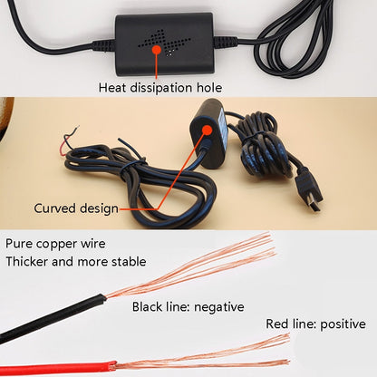 Car OBD Low-Voltage Protection Parking Monitor Power Cord 12V Turn 5V 2.5A Step-down Line, Specification: Mini Right Elbow - Cables & Connectors by PMC Jewellery | Online Shopping South Africa | PMC Jewellery | Buy Now Pay Later Mobicred