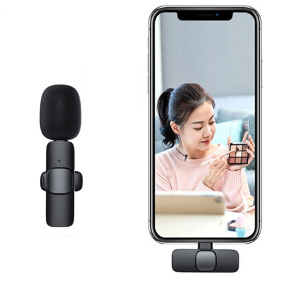 Lavalier Wireless Microphone Mobile Phone Live Video Shooting Small Microphone, Specification: 8 Pin Direct 1 To 2 - Microphone by PMC Jewellery | Online Shopping South Africa | PMC Jewellery | Buy Now Pay Later Mobicred