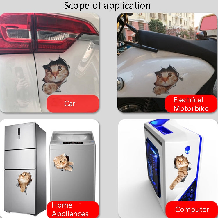 Style 3 Small 3D Stereo Cat Car Sticker Car Body Scratches And Occlusion Stickers - 3D Creative Stickers by PMC TechLife | Online Shopping South Africa | PMC TechLife