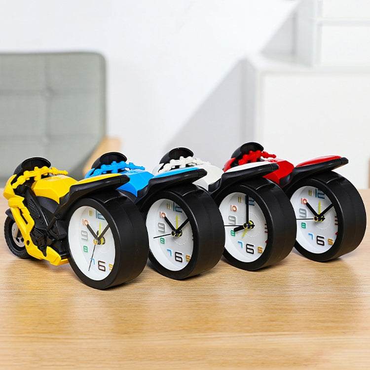 Motorcycle Alarm Clock Ornaments Creative Child Gift Clock(Blue Motorcycle Racing) - Alarm Clocks by PMc TechLife | Online Shopping South Africa | PMc TechLife | Buy Now Pay Later Mobicred