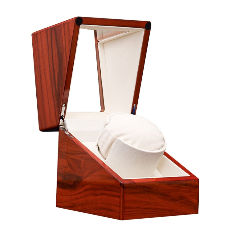 1+0 Automatic Strings Watch Box Varnished Rosewood Grain Watch Shaker, US Plug(13.5 x 13.5 x 13cm) - free shipping - PMC TechLife - Order now!