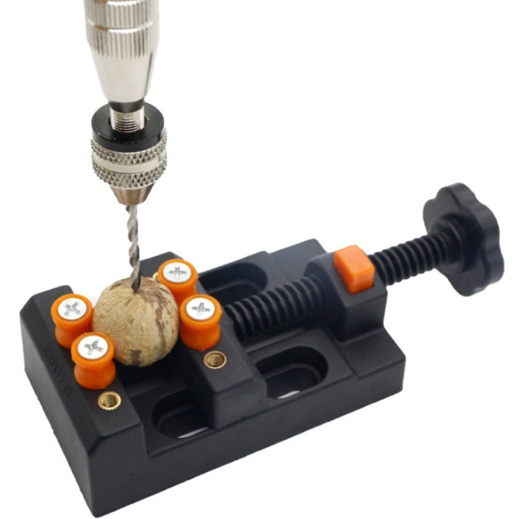 Eight-Hole Mini Flat Bench Vise Bodhi Beads Walnut Fixture(White) - free shipping - PMc TechLife - Order now!