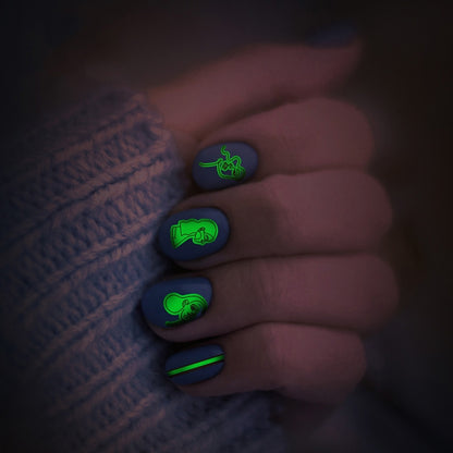 10 PCS Waterproof Sweat Proof Environmental Luminous DIY Nail Stickers(SN-143) - Nail Stickers by PMC Jewellery | Online Shopping South Africa | PMC Jewellery | Buy Now Pay Later Mobicred