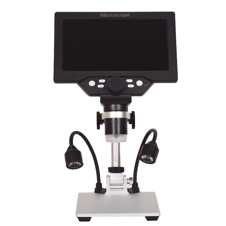 G1200D 7 Inch LCD Screen 1200X Portable Electronic Digital Desktop Stand Microscope(EU Plug With Battery) - Digital Microscope by PMC Jewellery | Online Shopping South Africa | PMC Jewellery