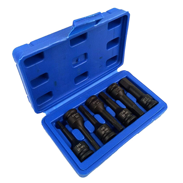 7 PCS / Set 3/8 Inch Pneumatic Pressure Batch Socket Set Tool, Specification: 7089 H Type - Hand Tool Sets by PMC TechLife | Online Shopping South Africa | PMC TechLife | Buy Now Pay Later Mobicred
