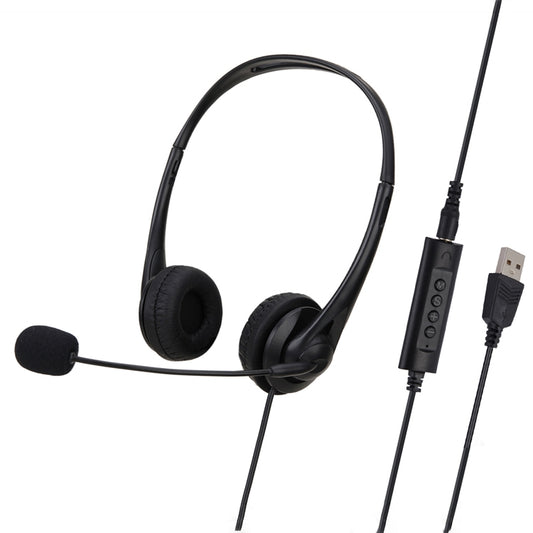 SOYTO SY490 Teaching Office Network Class Student Education Computer Headset, Style: Double Ear Black Separation USB - Multimedia Headset by SOYTO | Online Shopping South Africa | PMC Jewellery | Buy Now Pay Later Mobicred