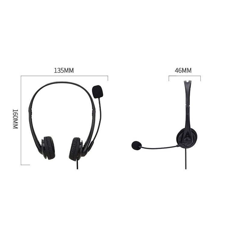 SOYTO SY490 Teaching Office Network Class Student Education Computer Headset, Style: Double Ear Black Separation USB - free shipping - PMC TechLife - Order now!