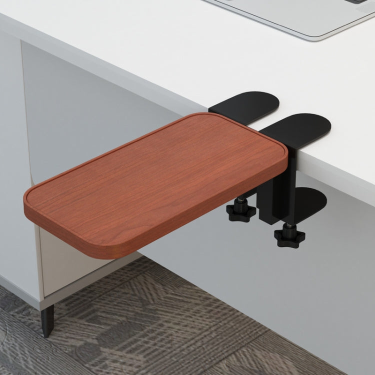 Computer Desk Rotatable Arm(Teak Color Wooden Board) - Other by PMC Jewellery | Online Shopping South Africa | PMC Jewellery | Buy Now Pay Later Mobicred