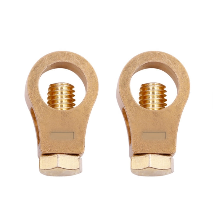 2 Pairs 269 Pure Copper Battery Clip Car Battery Clip(Yellow) - Booster Cable & Clip by PMC TechLife | Online Shopping South Africa | PMC TechLife | Buy Now Pay Later Mobicred