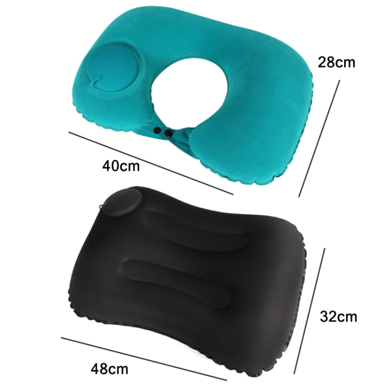 Travel Inflatable Press U-Shaped Neck Guard Pillow, Colour: Milk Silk U018-2���Gray��� - Cushions & Pillows by PMC TechLife | Online Shopping South Africa | PMC TechLife | Buy Now Pay Later Mobicred