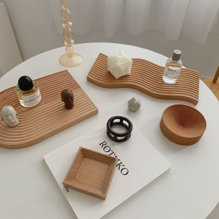 Large Elliptical  Wooden Tray Photography Shooting Props - Wooden Props by PMC TechLife | Online Shopping South Africa | PMC TechLife | Buy Now Pay Later Mobicred