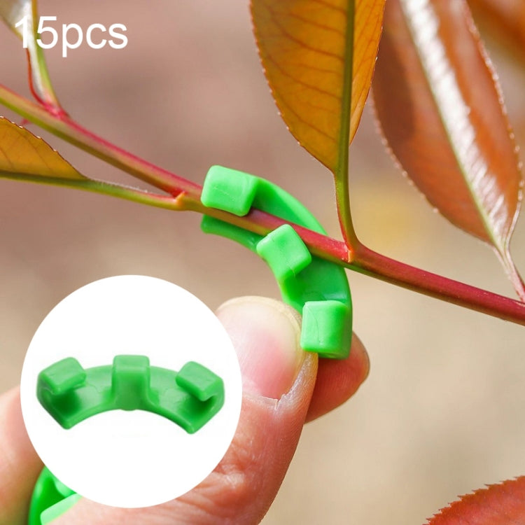 15 PCS HF-09 Plant Bending Control Growth Training Clip Garden Decoration(Green) - Plant Support & Care by PMC TechLife | Online Shopping South Africa | PMC TechLife | Buy Now Pay Later Mobicred