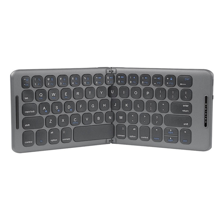 B088 65 Keys Portable Folding Bluetooth Keyboard(Pearley Gray) - Wireless Keyboard by PMC Jewellery | Online Shopping South Africa | PMC Jewellery | Buy Now Pay Later Mobicred