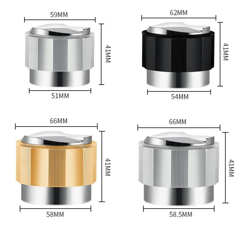 YK33258 Stainless Steel Double-Ended Coffee Cloth Dispenser, Size: 58mm(Golden Multilateral Type) - free shipping - PMC TechLife - Order now!