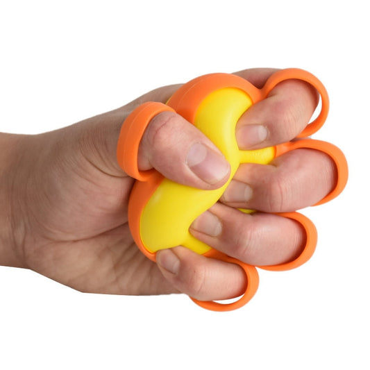 Five-Finger Grip Ball Finger Strength Rehabilitation Training Equipment, Specification: 30 Pound Oval (Silicone Sleeve) - Fitness Equipments by PMC Jewellery | Online Shopping South Africa | PMC Jewellery | Buy Now Pay Later Mobicred